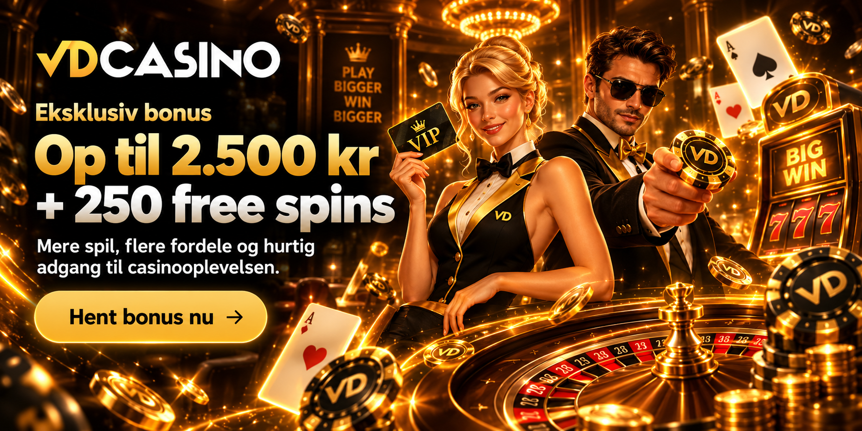 VDCasino bonus – ekstra værdi før du starter